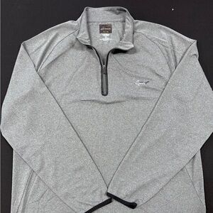 Greg Norman Men's Gray Quarter-Zip Pullover
